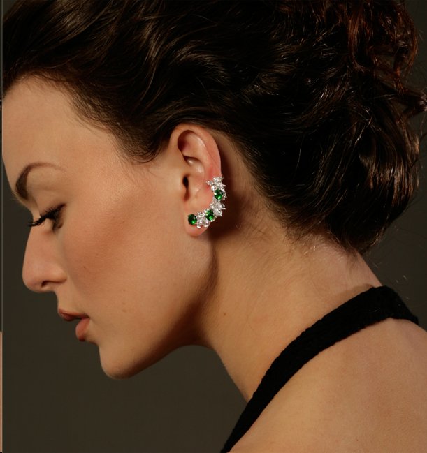 Vin earclimber green and white